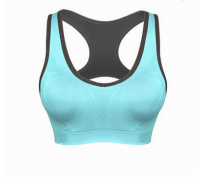 SKTF002 design solid color without rims sports bra make seamless fitness underwear order women's yoga vest sports vest supplier sports vest price front view